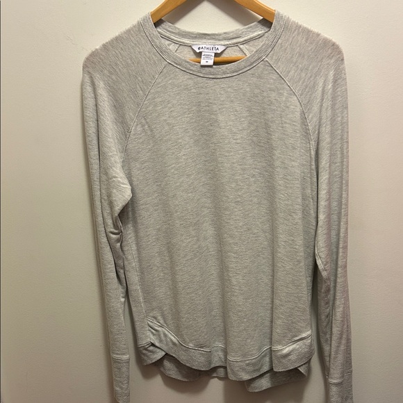 Athleta Tops - Athleta Light Gray Sweatshirt